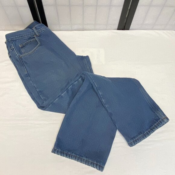 Key Fleece Lined Heavy Duty Denim Jeans Medium Wash 36 Winter Workwear Outdoors - Picture 9 of 13